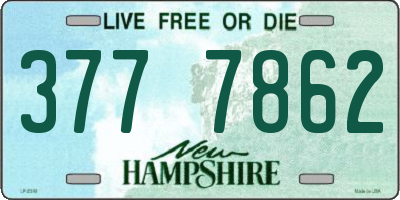 NH license plate 3777862