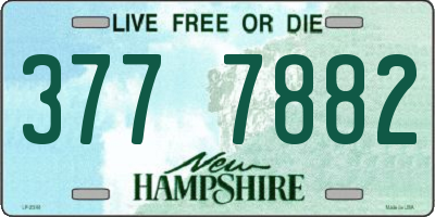 NH license plate 3777882