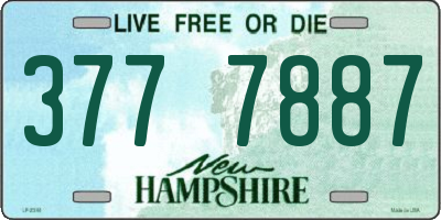 NH license plate 3777887