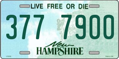 NH license plate 3777900