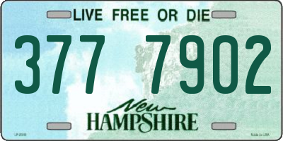 NH license plate 3777902