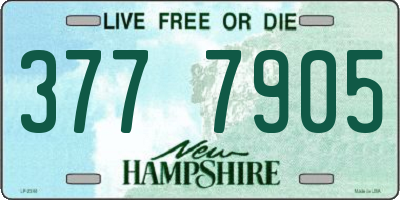 NH license plate 3777905