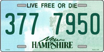 NH license plate 3777950