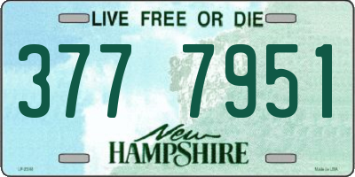 NH license plate 3777951