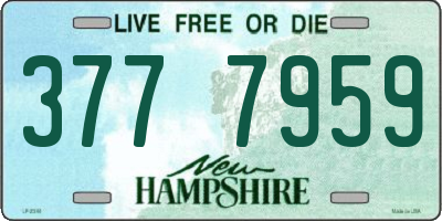 NH license plate 3777959