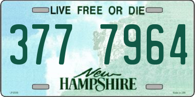 NH license plate 3777964