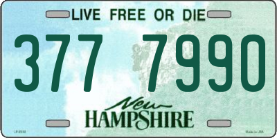 NH license plate 3777990
