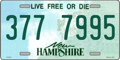 NH license plate 3777995