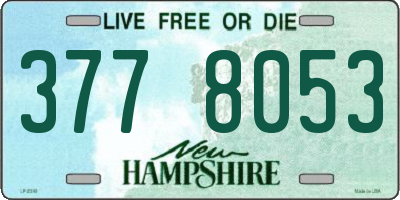 NH license plate 3778053