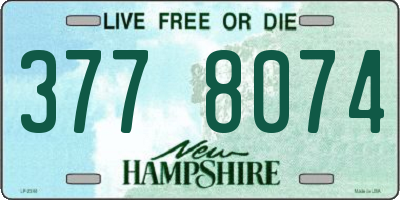 NH license plate 3778074