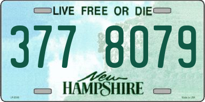 NH license plate 3778079