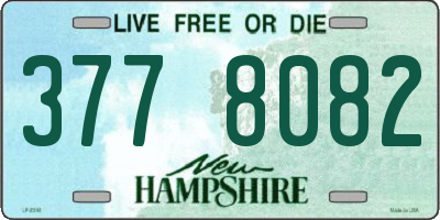 NH license plate 3778082