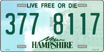 NH license plate 3778117