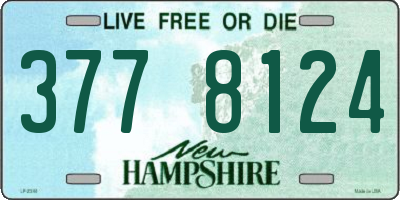 NH license plate 3778124