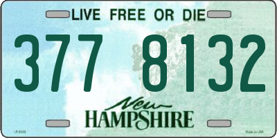 NH license plate 3778132