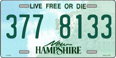 NH license plate 3778133