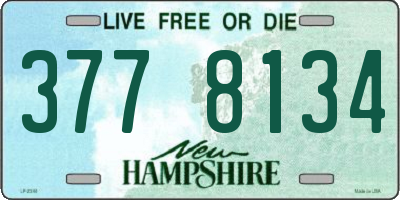 NH license plate 3778134
