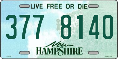 NH license plate 3778140