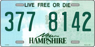 NH license plate 3778142