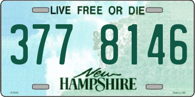 NH license plate 3778146