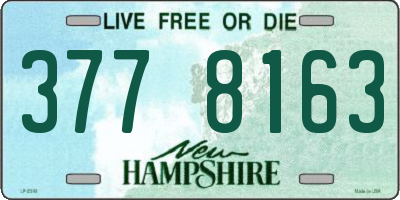 NH license plate 3778163