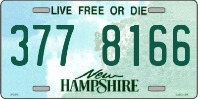 NH license plate 3778166