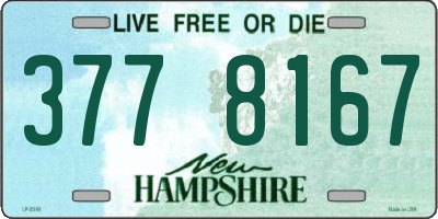 NH license plate 3778167