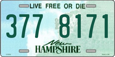 NH license plate 3778171