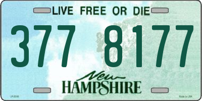 NH license plate 3778177