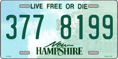 NH license plate 3778199