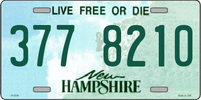 NH license plate 3778210