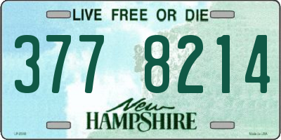 NH license plate 3778214