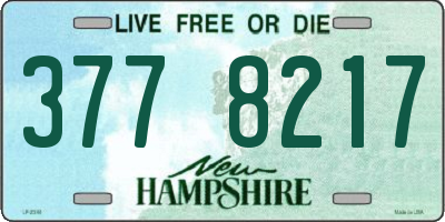 NH license plate 3778217