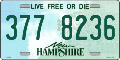 NH license plate 3778236