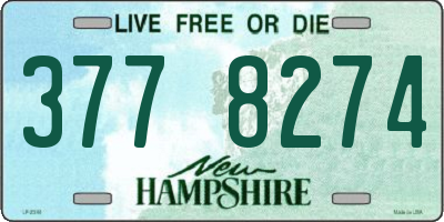 NH license plate 3778274