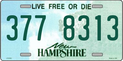 NH license plate 3778313
