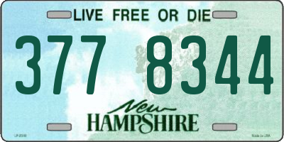 NH license plate 3778344