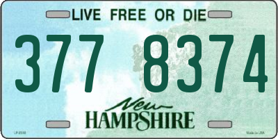 NH license plate 3778374