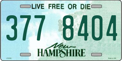 NH license plate 3778404