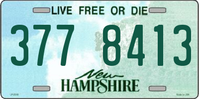 NH license plate 3778413