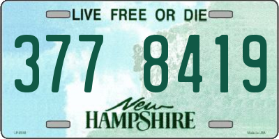 NH license plate 3778419