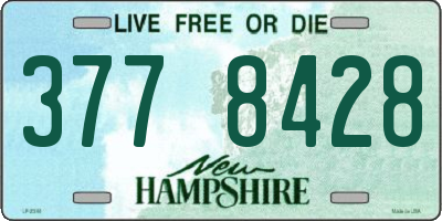 NH license plate 3778428