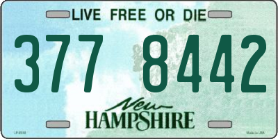 NH license plate 3778442
