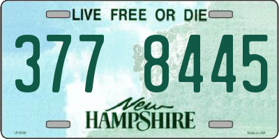 NH license plate 3778445