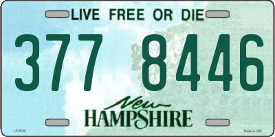 NH license plate 3778446