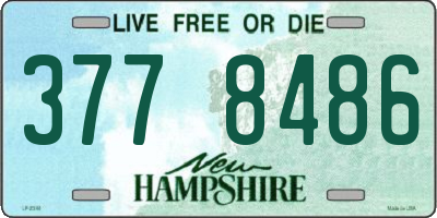 NH license plate 3778486