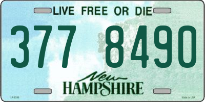 NH license plate 3778490