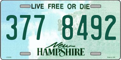 NH license plate 3778492