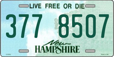 NH license plate 3778507