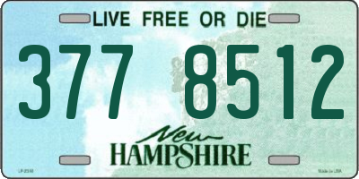 NH license plate 3778512